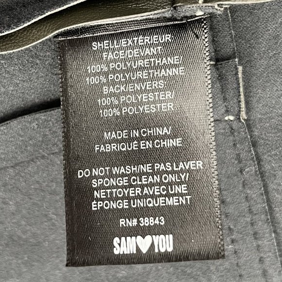 Sam Edelman Vegan‎ Faux Leather Women’s Jacket Medium Loden Brown NWT - Picture 9 of 12